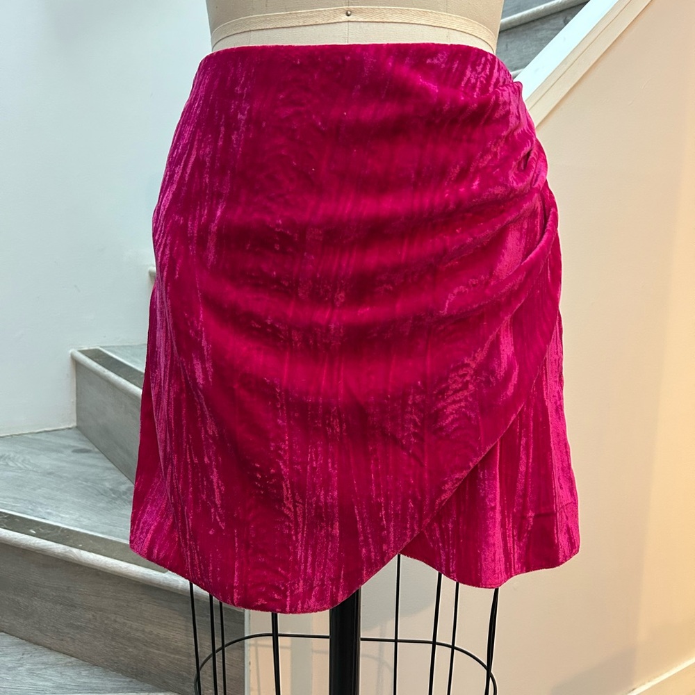 Pink mini skirt